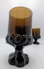Tiffin Franciscan Madeira Smoke Brown Glasses Set of 4 Vintage 5 oz Water Wine