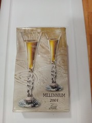 Cristal D’ Arques France Champagne Millennium 2001 Lead Crystal Glasses Open Box