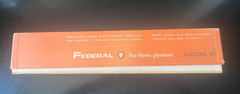 Vintage Federal Glass Sportsman Cocktail Set S-117 Game Birds 4 Glasses & Box MC