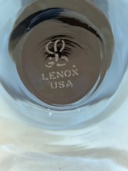 VTG Lenox Antique Dark Blue Wine Glasses Sherbet Cordials Stemmed 5″ Set of 2
