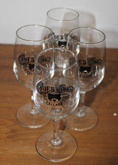 Cades Cove Cellars wine glasses set of 4 Smokey Mountain Winery 2012