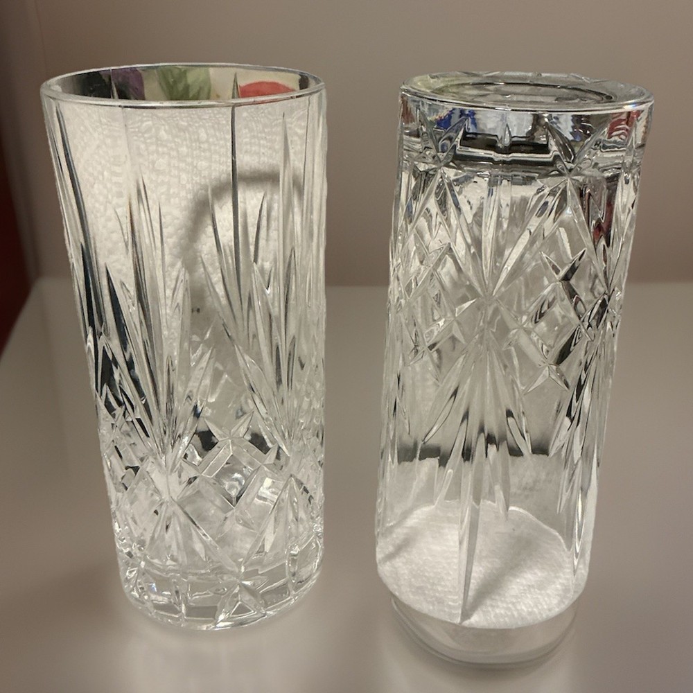 Royal Crystal Rock Palace Cut 6” Highball Tumbler Set Of 2