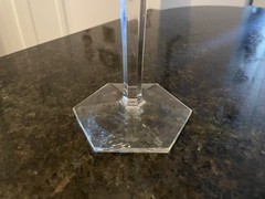 (1) Baccarat Malmaison Tall Crystal Water Goblet~ 8” ~France ~Signed~ CHIP
