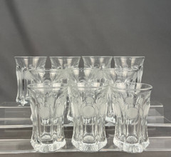 10 Fostoria COIN GLASS CLEAR 5 3/8” Flat Iced Tea Glasses: Mint