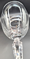 RARE 8 Lenox Decor Wine Glasses 7″ Fine Crystal Multisided Tapered Stem EUC