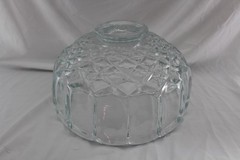 Vintage L.E. Smith Old Dominion Punch Bowl 12 Cups Floriform Tulip Diamonds