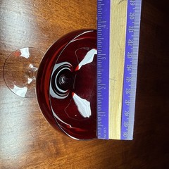 1- Cambridge Glass Red “Tally Ho” 61/2” LIQUOR WINE COCKTAIL Champagne