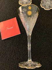 6 Red Wine Glasses Model Elbeuf Crystal From Baccarat (Price Per Unit)