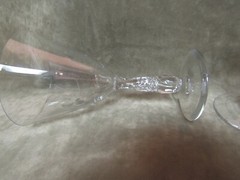 Vintage 1950’s Enchanting Orchid Cut Nancy Prentiss Water/Wine Stem Goblet Lot