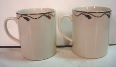 Gold Tassel Penneys JCP Classic Traditions NOS Coffee Cup Mug Trim Porcelain Vtg
