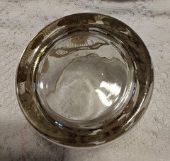 Culver 22K Gold Mushroom Lowball Drinking Glass MCM