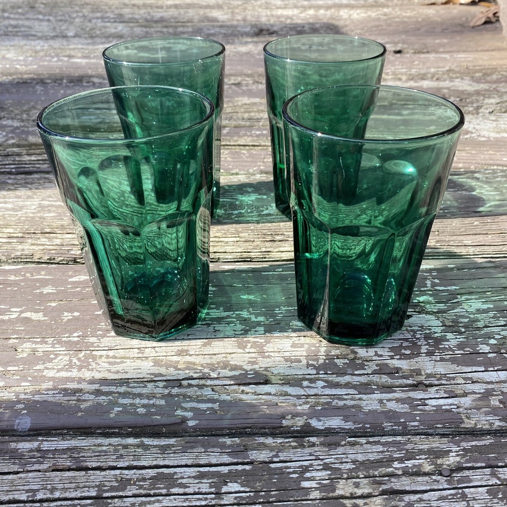 Libbey Glass Company Set of Four 14oz Tumbler Gibraltar Juniper