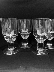 Vintage Littala Crystal Iced Tea Water Goblets Set of 4.