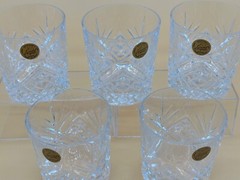 VINTAGE France Cristal D’Arques-Durand Deauville Old Fashioned Glasses SET OF 5