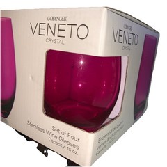 Venetto 4 Cristal Wine Glasses Steamless