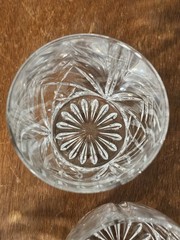 Set 4 Waterford Marquis Brookside Oversized Crystal Double Old Fashioned Glasses