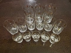 Vintage MCM Glasswear Federal Glass Gold Four-Leaf Clover – Pre-owned