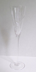 Vintage Mikasa Cut Crystal Clear Fluted Champagne, Rare, Austria 10.2″, Set of 2