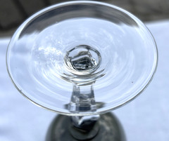 Zylstra Crystal Japan Smoke Glass ZYC3 Wine Stem 5 3/4″ Very Good Used Condition