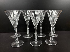 7 Bryce 789-1 Cut Crystal Glass Goblet Stem 6 1/8″ Liquor Wine Cocktail