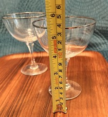 LENOX Crystal Montclair Platinum Trim Champagne Tall Sherbert Glass 5.25″T