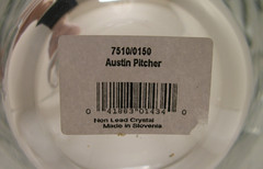 New Reed & Barton Austin Heritage Clear Glass Handled Pitcher #7510/0150 PC!