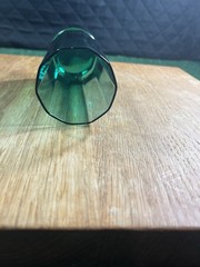 Vintage Anchor Hocking Essex green 12 oz glass tumbler 10 panel stunning