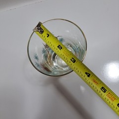 Libbey Turquoise Pine Cone Vintage 1960S Drinking Glass Clear Gold Trim