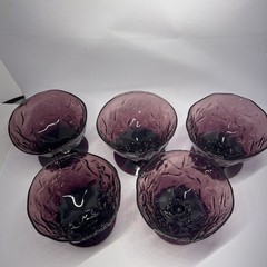 Seneca Driftwood Amethyst Sherbet Glasses set of 5