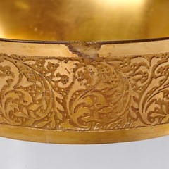 Antique Clear Gilt Gold Wine Glasses Set of 5 Tiffin Franciscan Style Vintage