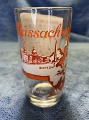VTG State Song Souvenir Glass 5″ Massachusetts