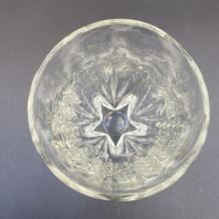 Clear Glass Star Base Tumbler 5” Twist Pinwheel MCM Replacement