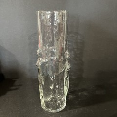 Vtg Libbey LaFemme Vase Glass Tumbler Missed Nude Woman MCM Barware 20oz