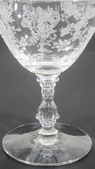 Cambridge Rose Point Clear Crystal Glass Low Sherbet Martini Champagne 4 3/4″