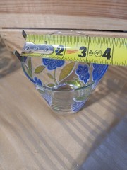 Rare Set of 8 Vintage CULVER Petite Fleur Rocks Glasses Mid-century Modern