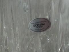 7 GORHAM Crystal Lady Anne 4″ Gold Double Old-Fashioned Glass NEW WITH TAGS