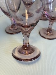 Vintage Libbey Premier Pink Plum 16 oz. Iced Tea / Water Glasses – Set of 8 Wine