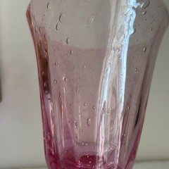 Val De Pome Christophe Saba Biot PINK Stemware Goblets France – Read! Sold as-is
