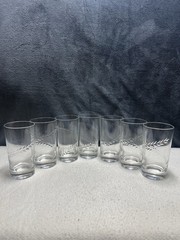 VTG Anchor Hocking Etched Laurel Leaf Design In A Swirl Pattern (5”)