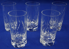 Daum French (5) Vodka Glasses or Shot Glasses, 3″ (S13)
