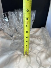 Galway Abbey Crystal Wine Goblet Glasses Set Of 6