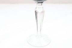 SET 6 BOHEMIAN CZECH CUT TO CLEAR Cordial Wine GLASSES Goblets Multicolor 5.25″