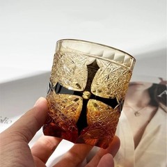 Bohemian Hand Cut Edo Kiriko Crystal Tumbler 9Oz 260ML Drinking Glass