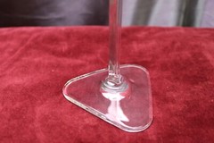 Contemporary Crystal Water Goblet (s) Triangle Stem Triangular Foot 8 » 10 oz