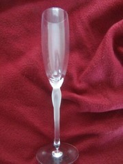 LOVELY~LENOX 9 1/4 INCH SPRING MIST CHAMPAGNE FLUTE~FROSTED STEM