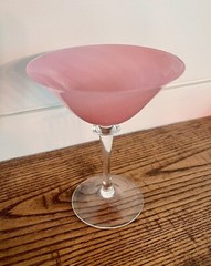 Six THEREISENTHAL for F. SCHMIDT ‘Garda’ Swirl Rosaline MCM Champagne Coupes