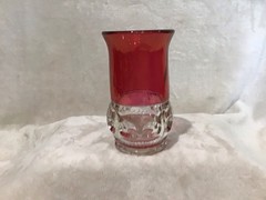Vintage Kings Crown Ruby Tumbler with Flared Rim