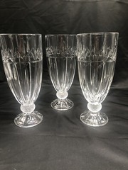 3 Godringer Olympia Cut Crystal Iced Tea Goblets