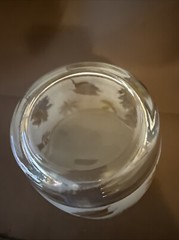 Vintage MCM 5.75″W X 4.»H Libbey Gold Leaf Frosted Ice Bucket Barware