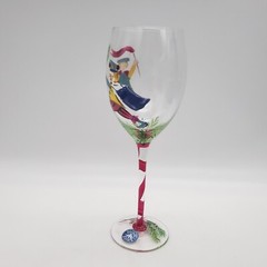 Block Basics The Twelve Days of Christmas Wine Glass – Ten Lords a Leaping